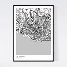 Load image into Gallery viewer, Lausanne City Map Print