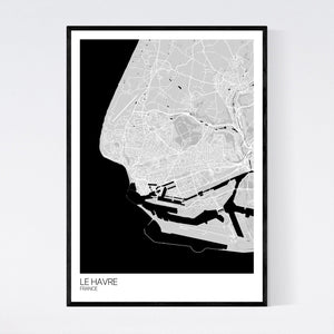 Le Havre City Map Print