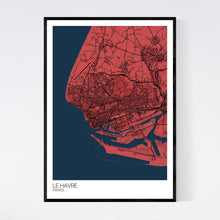 Load image into Gallery viewer, Le Havre City Map Print