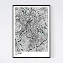 Load image into Gallery viewer, Le Mans City Map Print