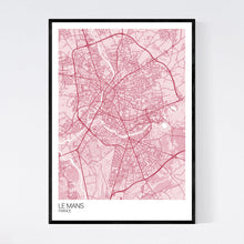 Load image into Gallery viewer, Le Mans City Map Print