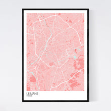 Load image into Gallery viewer, Le Mans City Map Print