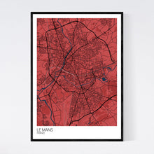 Load image into Gallery viewer, Map of Le Mans, France