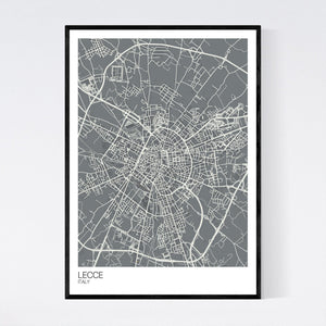 Lecce City Map Print