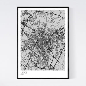Lecce City Map Print