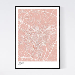 Lecce City Map Print