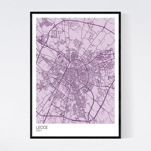 Lecce City Map Print