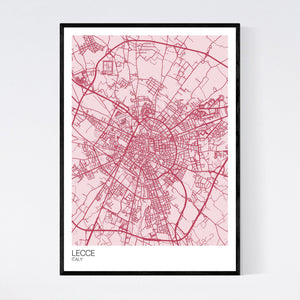 Lecce City Map Print