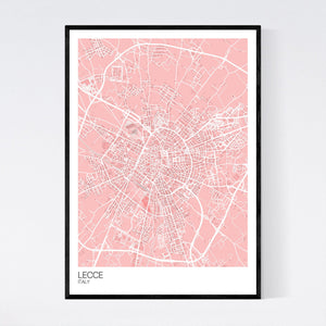 Lecce City Map Print