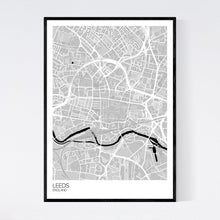 Load image into Gallery viewer, Leeds City Centre City Map Print