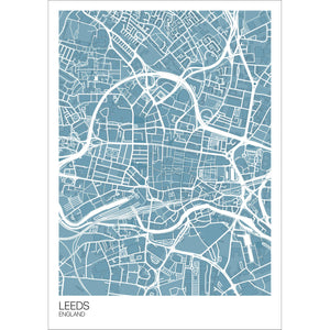 Map of Leeds City Centre, England