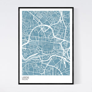 Map of Leeds City Centre, England