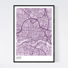 Load image into Gallery viewer, Leeds City Centre City Map Print