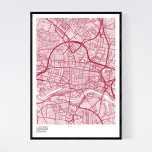 Load image into Gallery viewer, Leeds City Centre City Map Print