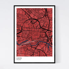 Load image into Gallery viewer, Leeds City Centre City Map Print