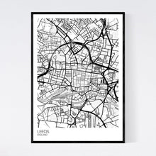 Load image into Gallery viewer, Leeds City Centre City Map Print