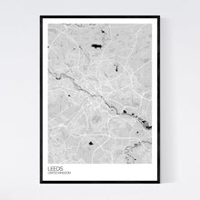 Load image into Gallery viewer, Leeds City Map Print