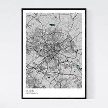 Load image into Gallery viewer, Leeds City Map Print