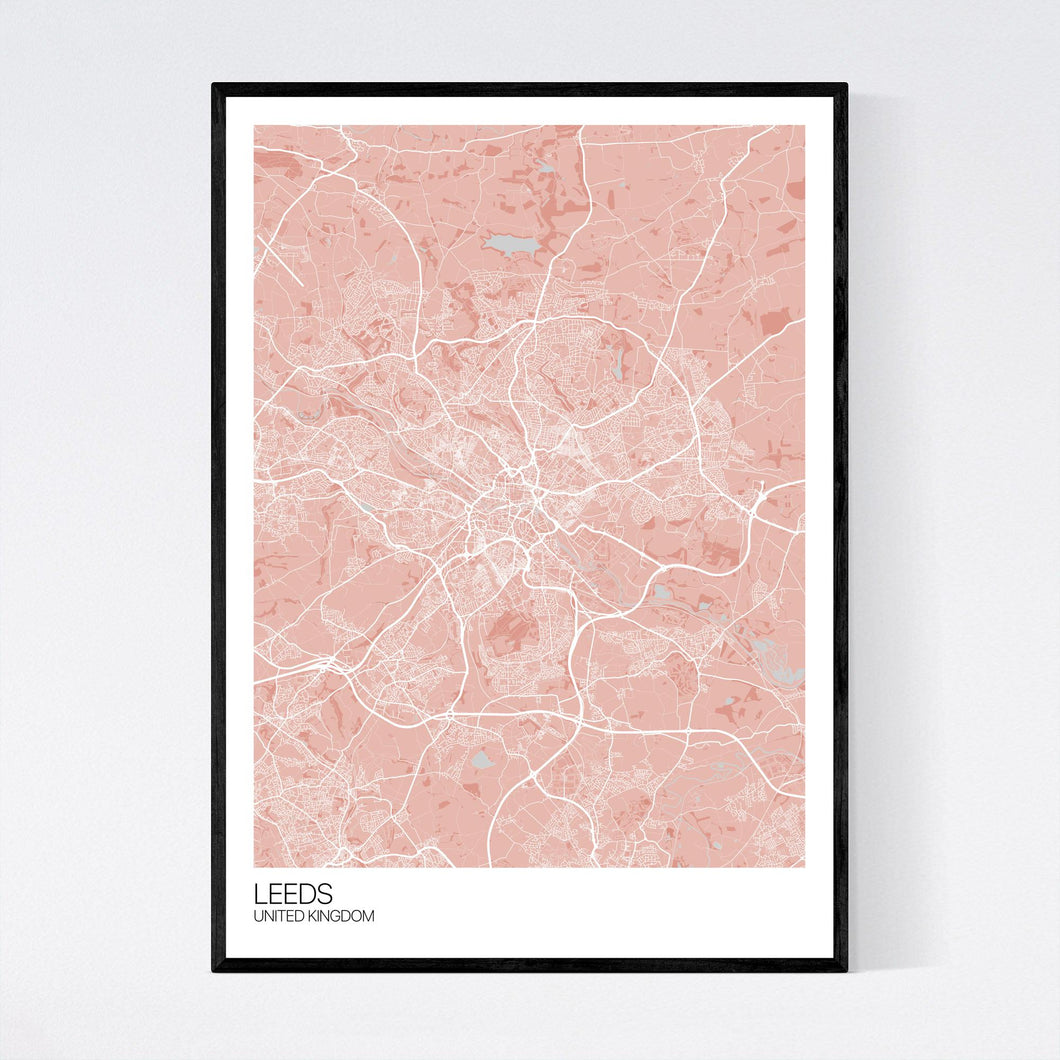 Leeds City Map Print