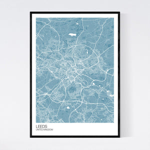 Leeds City Map Print