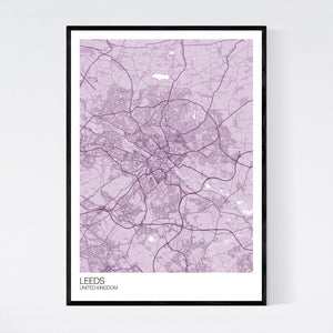 Leeds City Map Print