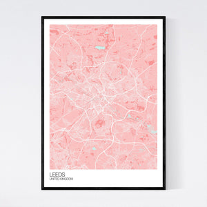 Leeds City Map Print