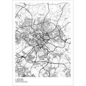 Map of Leeds, United Kingdom