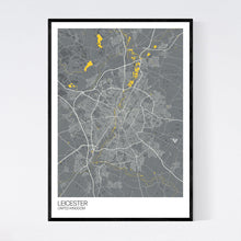Load image into Gallery viewer, Leicester City Map Print