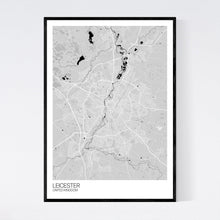 Load image into Gallery viewer, Map of Leicester, United Kingdom