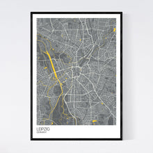 Load image into Gallery viewer, Leipzig City Map Print