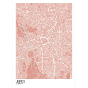 Map of Leipzig, Germany