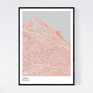 Leith Neighbourhood Map Print