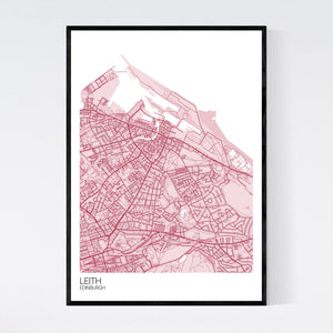 Leith Neighbourhood Map Print