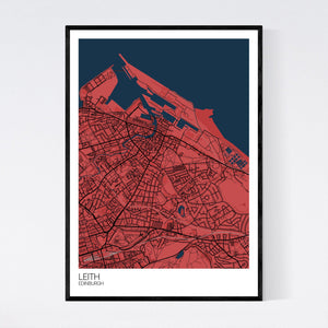 Leith Neighbourhood Map Print