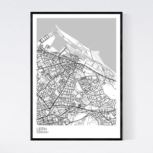 Map of Leith, Edinburgh