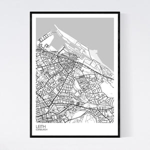 Leith Neighbourhood Map Print