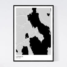 Load image into Gallery viewer, Lerwick Town Map Print
