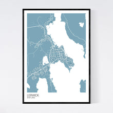 Load image into Gallery viewer, Lerwick Town Map Print