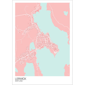 Map of Lerwick, Shetland
