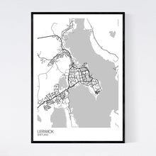 Load image into Gallery viewer, Lerwick Town Map Print