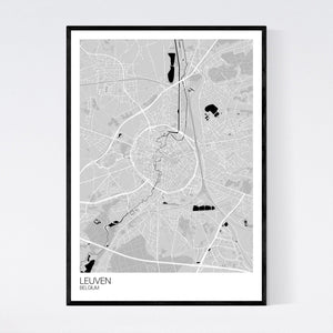 Leuven City Map Print