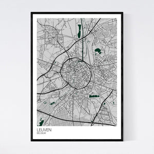 Leuven City Map Print