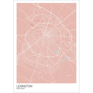 Map of Lexington, Kentucky