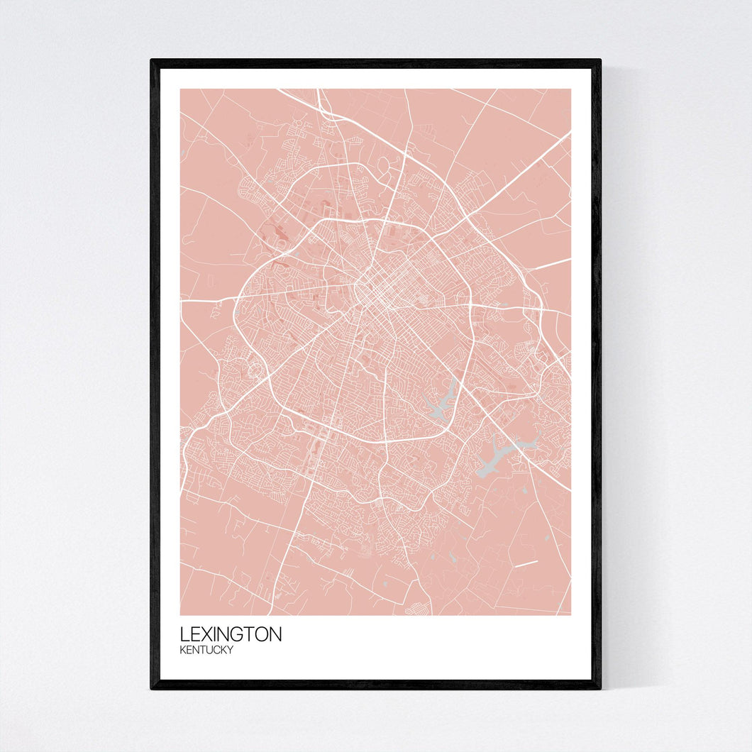 Map of Lexington, Kentucky