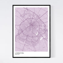 Load image into Gallery viewer, Lexington City Map Print