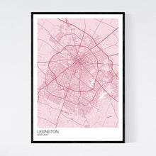 Load image into Gallery viewer, Lexington City Map Print