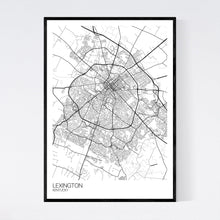 Load image into Gallery viewer, Lexington City Map Print
