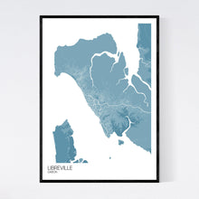 Load image into Gallery viewer, Libreville City Map Print