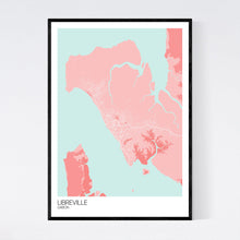Load image into Gallery viewer, Libreville City Map Print
