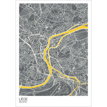 Load image into Gallery viewer, Map of Liège, Belgium